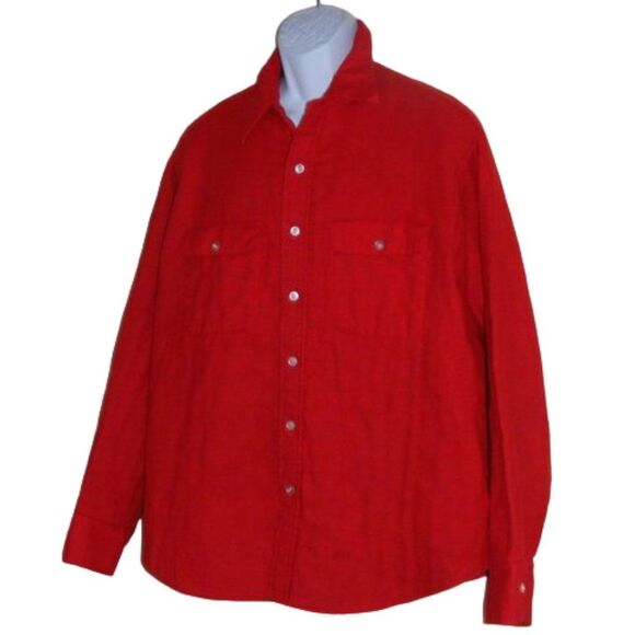 Vintage MONTGOMERY WARD Shirt Jacket, XL, Red/Blue Quilted, Long sleeves - Picture 3 of 10